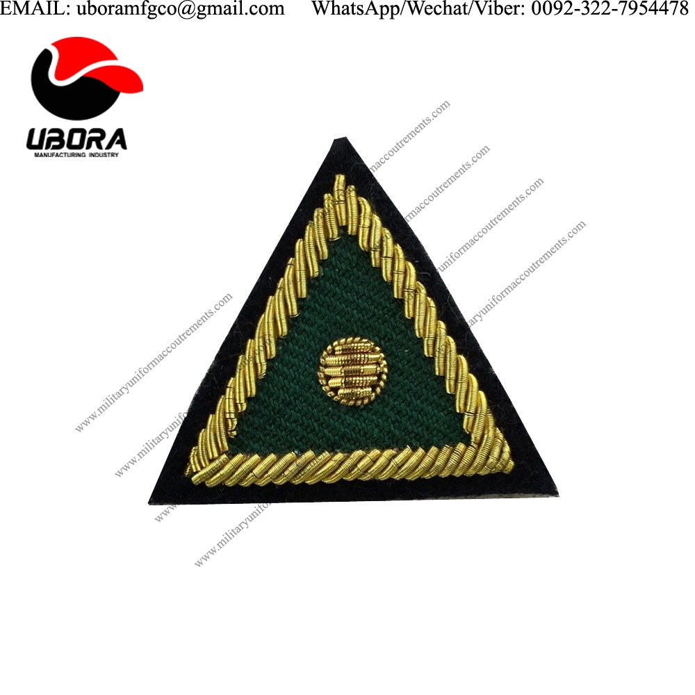 Pakistan supplier Sphinx 4 73 Special Obs Triangle Mess Dress Badge, Army, Military, Artillery GOLD 